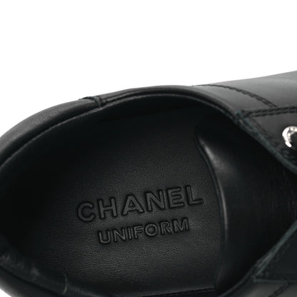 Chanel Calfskin Womens Sneakers 37 Black 7 of 8