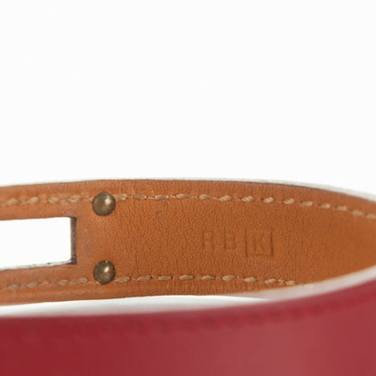 Hermes Chamonix Kelly Double Tour Bracelet S Rouge Garance 5 of 5