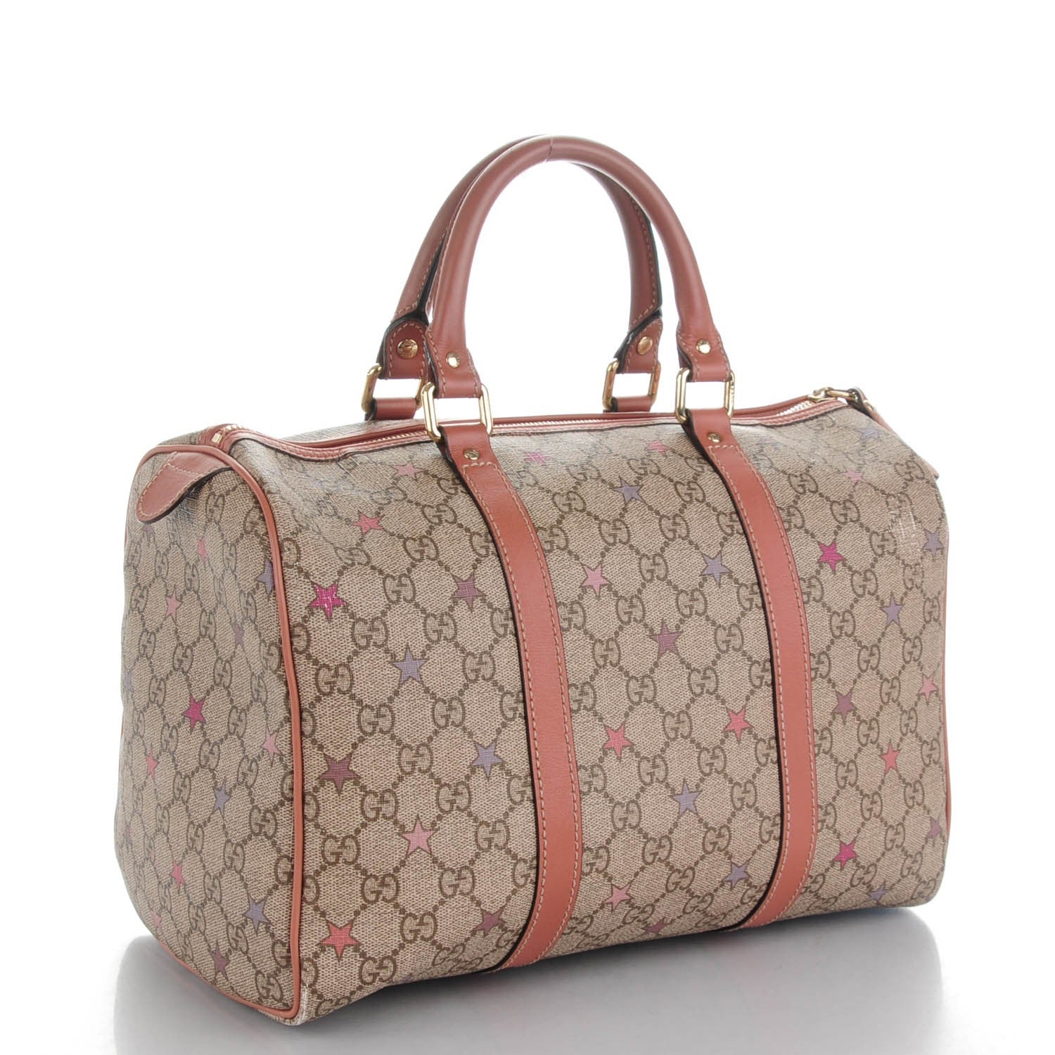 Gucci GG Supreme Stars Medium Joy Boston Pink 3 of 18