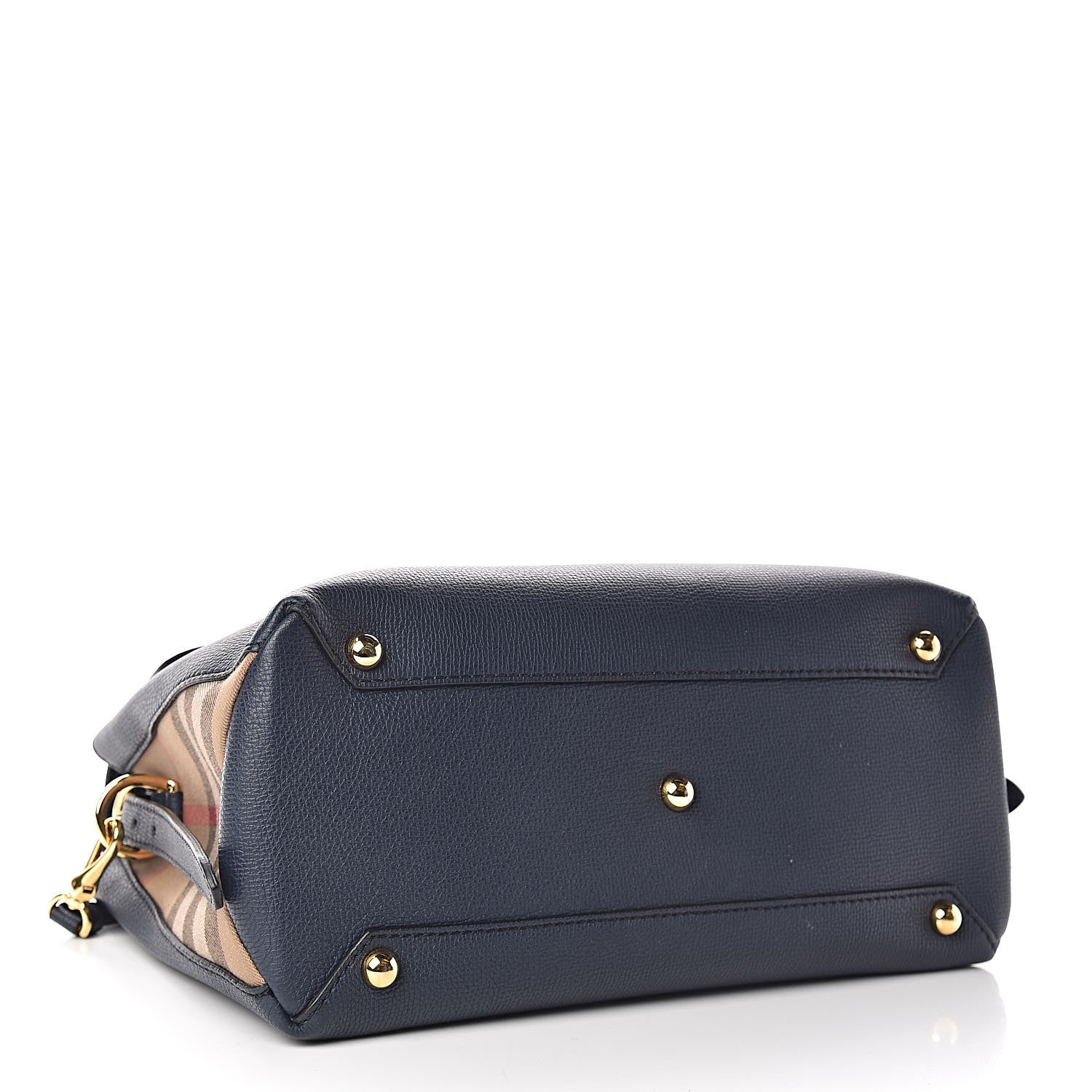 Burberry Derby Calfskin House Check Medium Camberley Ink Blue 4 of 10