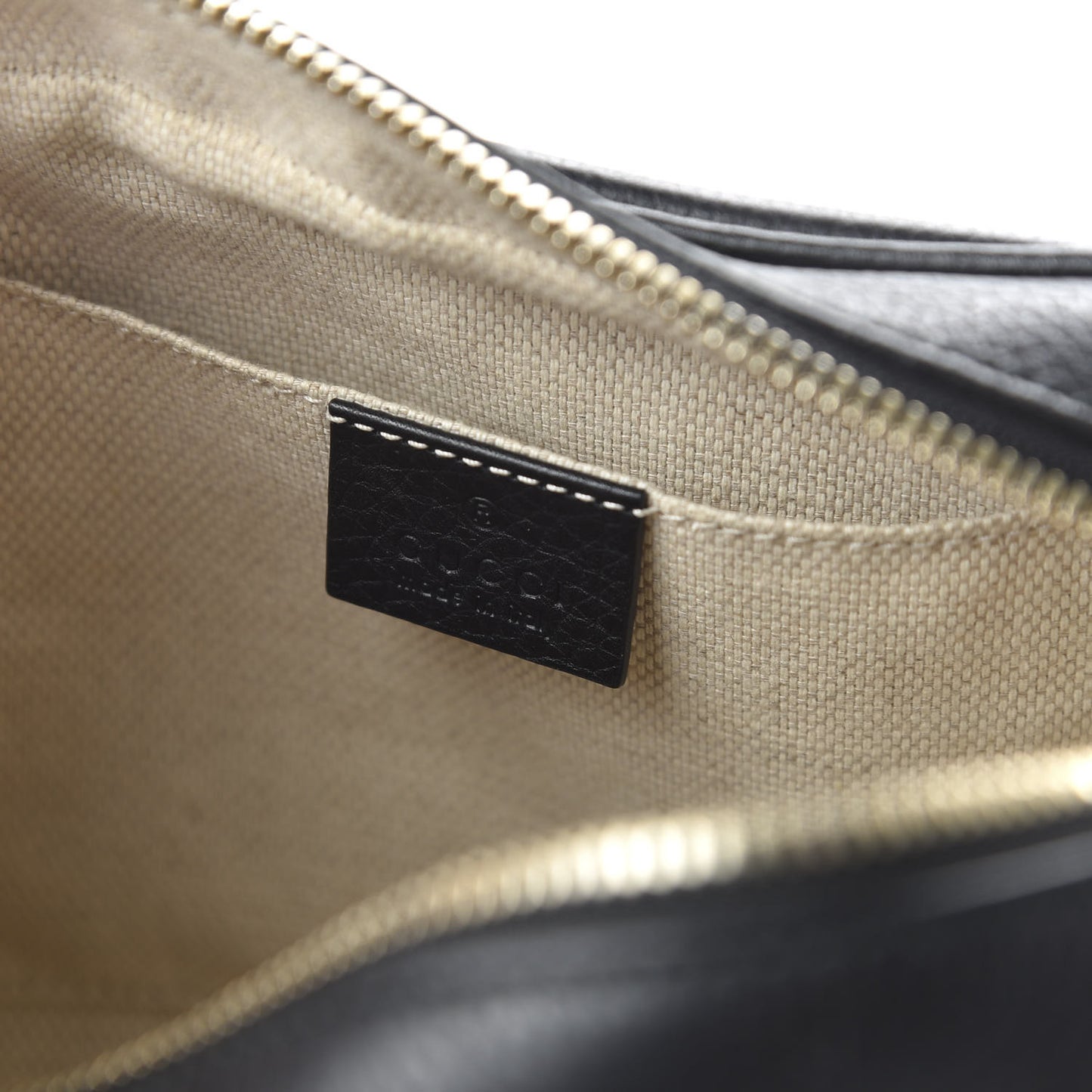 Pebbled Calfskin Small Soho Disco Bag Black