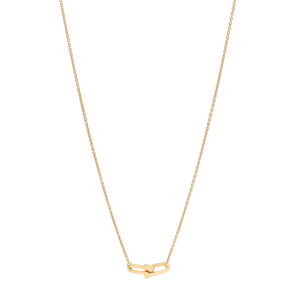 18K Yellow Gold HardWear Small Double Link Pendant Necklace