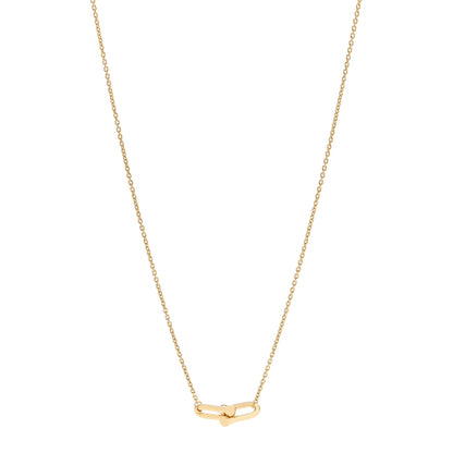 Tiffany 18K Yellow Gold HardWear Small Double Link Pendant Necklace 1 of 7