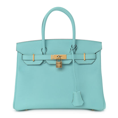Hermes Epsom Birkin 30 Bleu Atoll 1 of 18