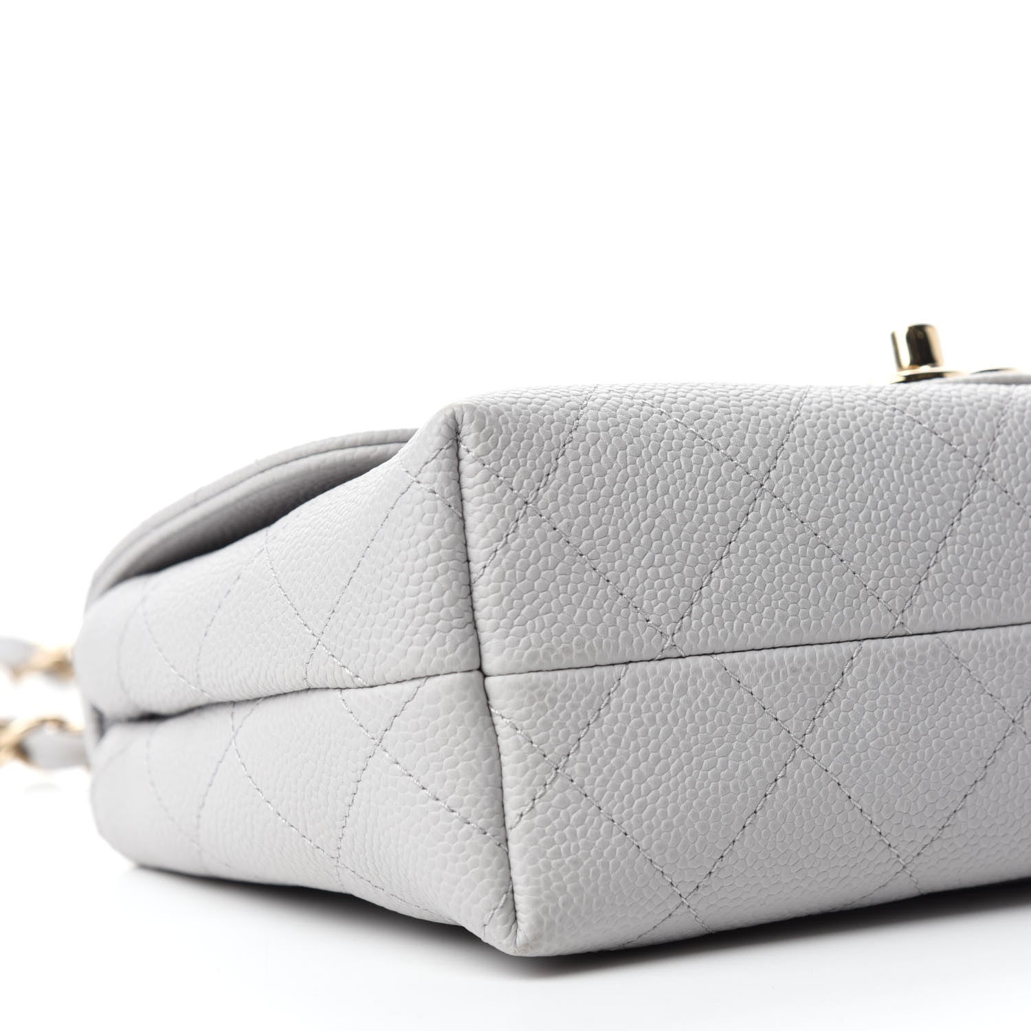 Chanel Caviar Quilted Small City Walk Flap Light Grey 6 of 10