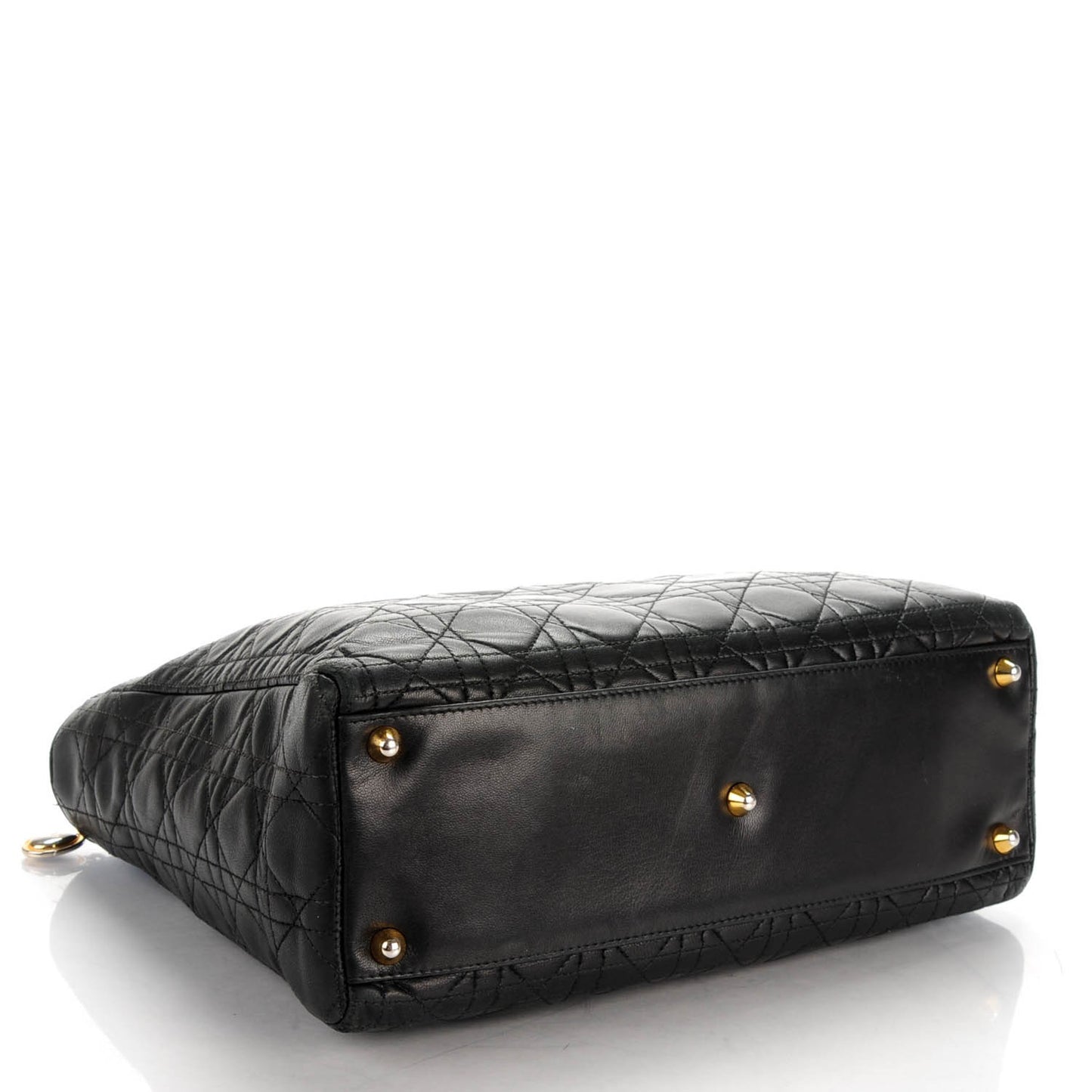 Lambskin Cannage Large Lady Dior Black