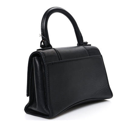 Balenciaga Shiny Box Calfskin Strass Hourglass Top Handle Bag XS Black 3 of 13