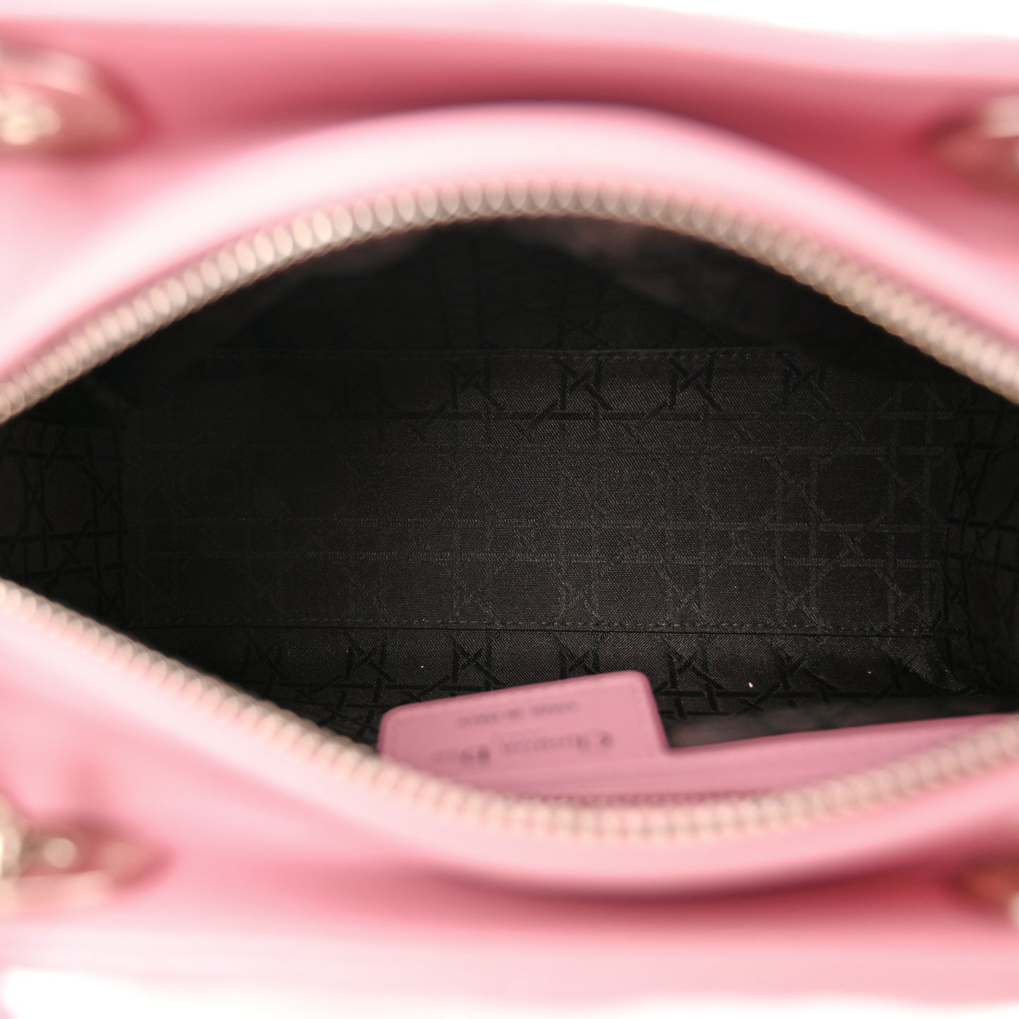 Lambskin Cannage Medium Lady Dior Pink