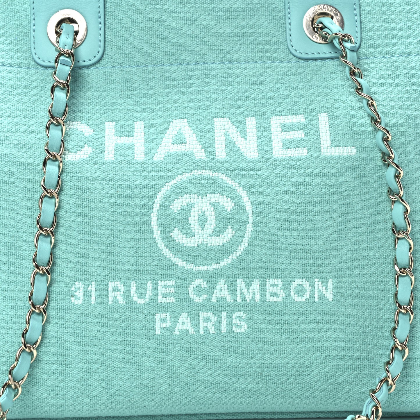 Mixed Fibers Small Deauville Tote Turquoise