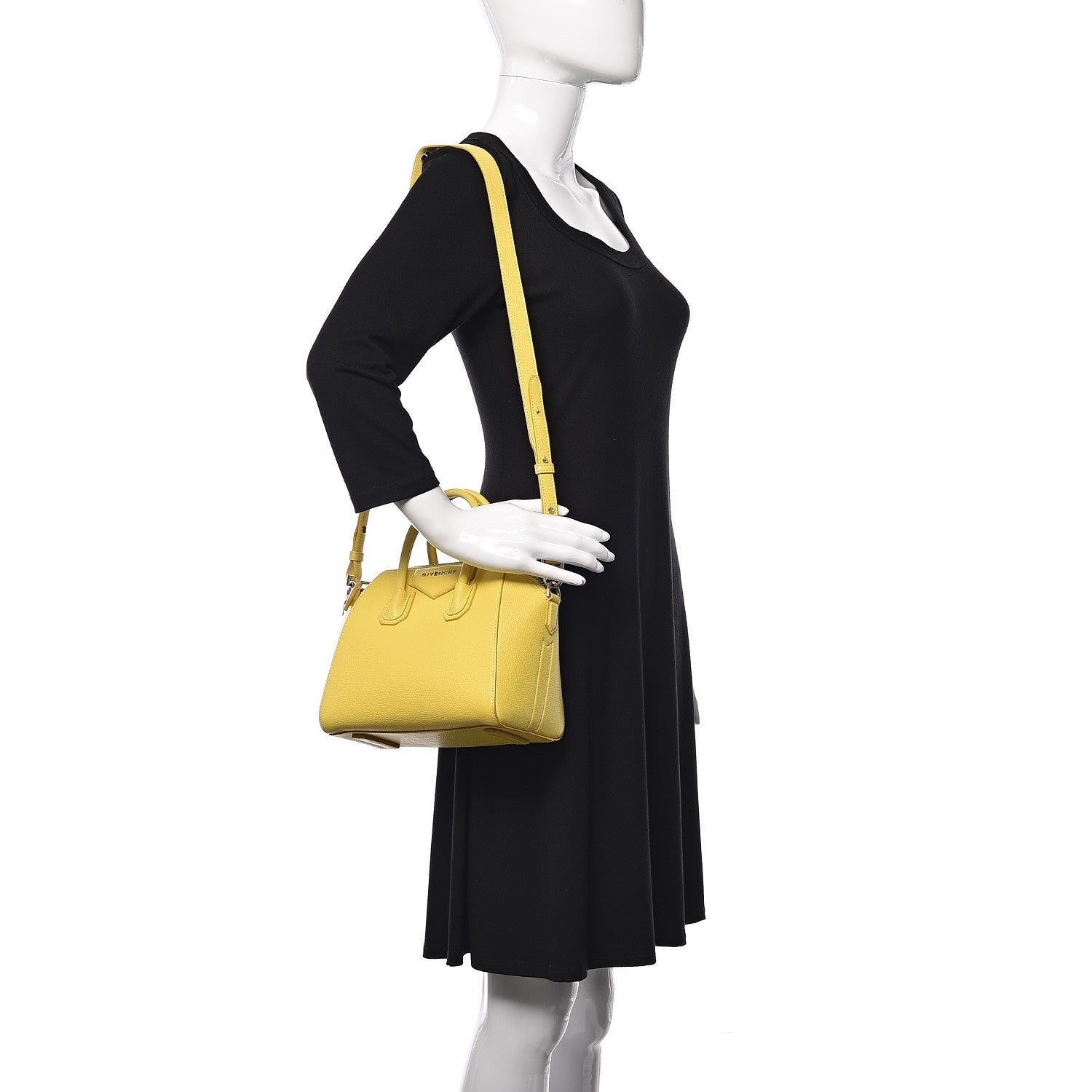 Givenchy Sugar Goatskin Mini Antigona Yellow 2 of 16