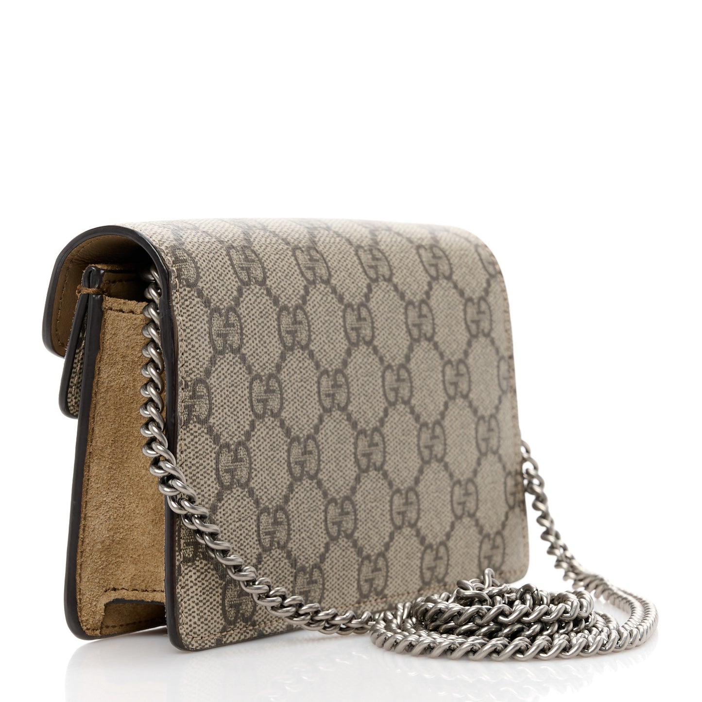 GG Supreme Monogram Super Mini Dionysus Shoulder Bag Taupe