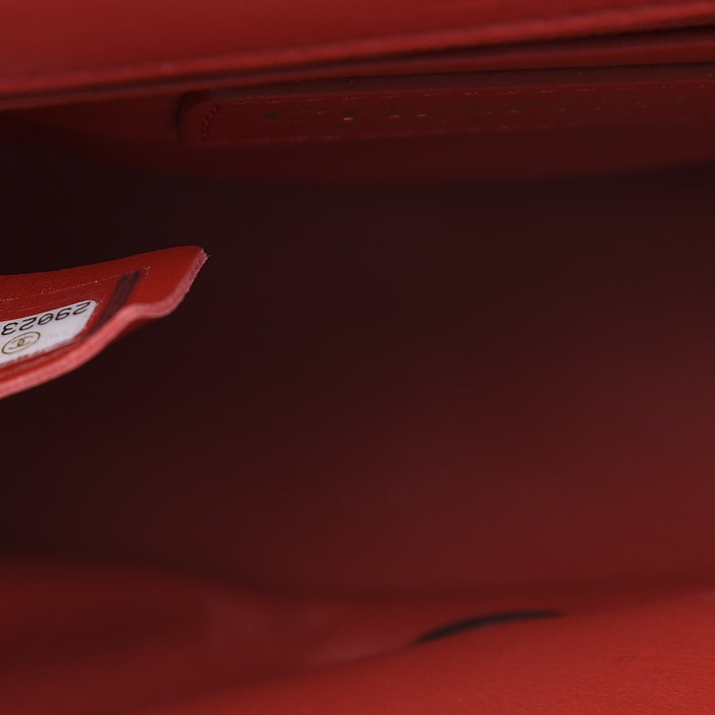 Lambskin Quilted Small Easy Carry Flap Red