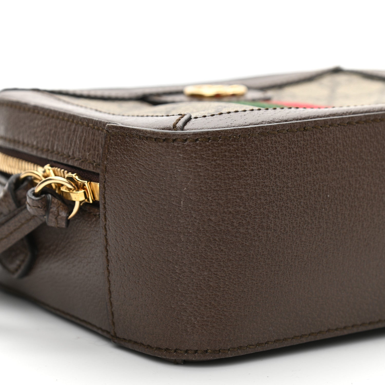 Gucci GG Supreme Monogram Mini Ophidia Top Handle Shoulder Bag Brown 8 of 10