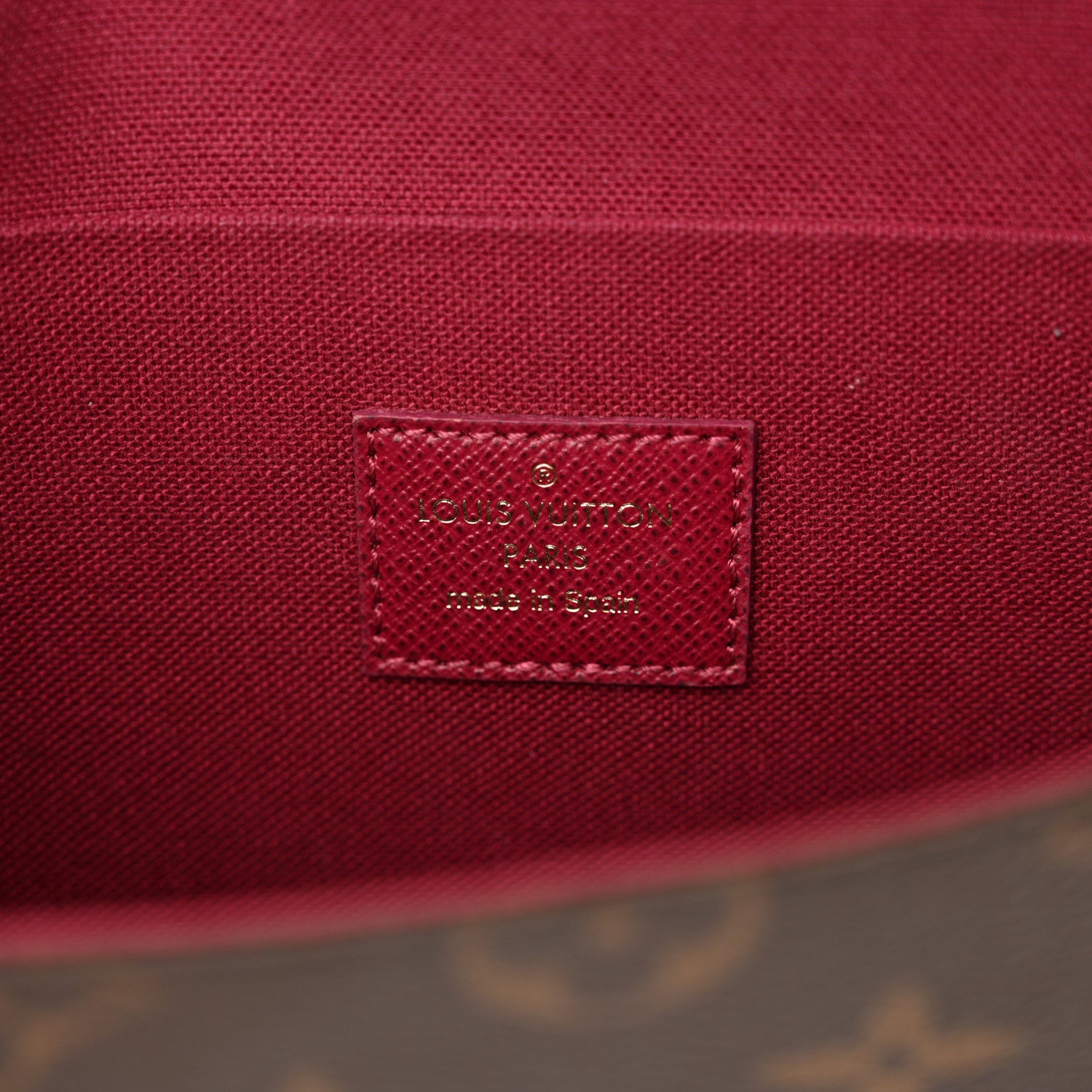 Louis Vuitton Monogram Pochette Felicie Chain Wallet Fuchsia 7 of 13