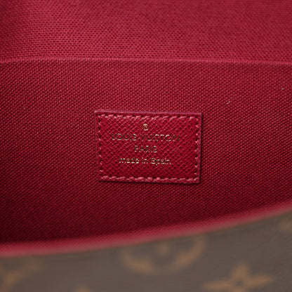 Louis Vuitton Monogram Pochette Felicie Chain Wallet Fuchsia 7 of 13