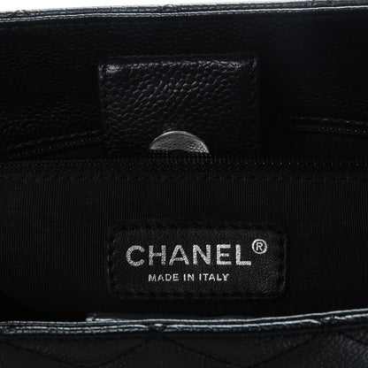 Chanel Caviar Quilted Petit Shopping Tote PST Black 6 of 7