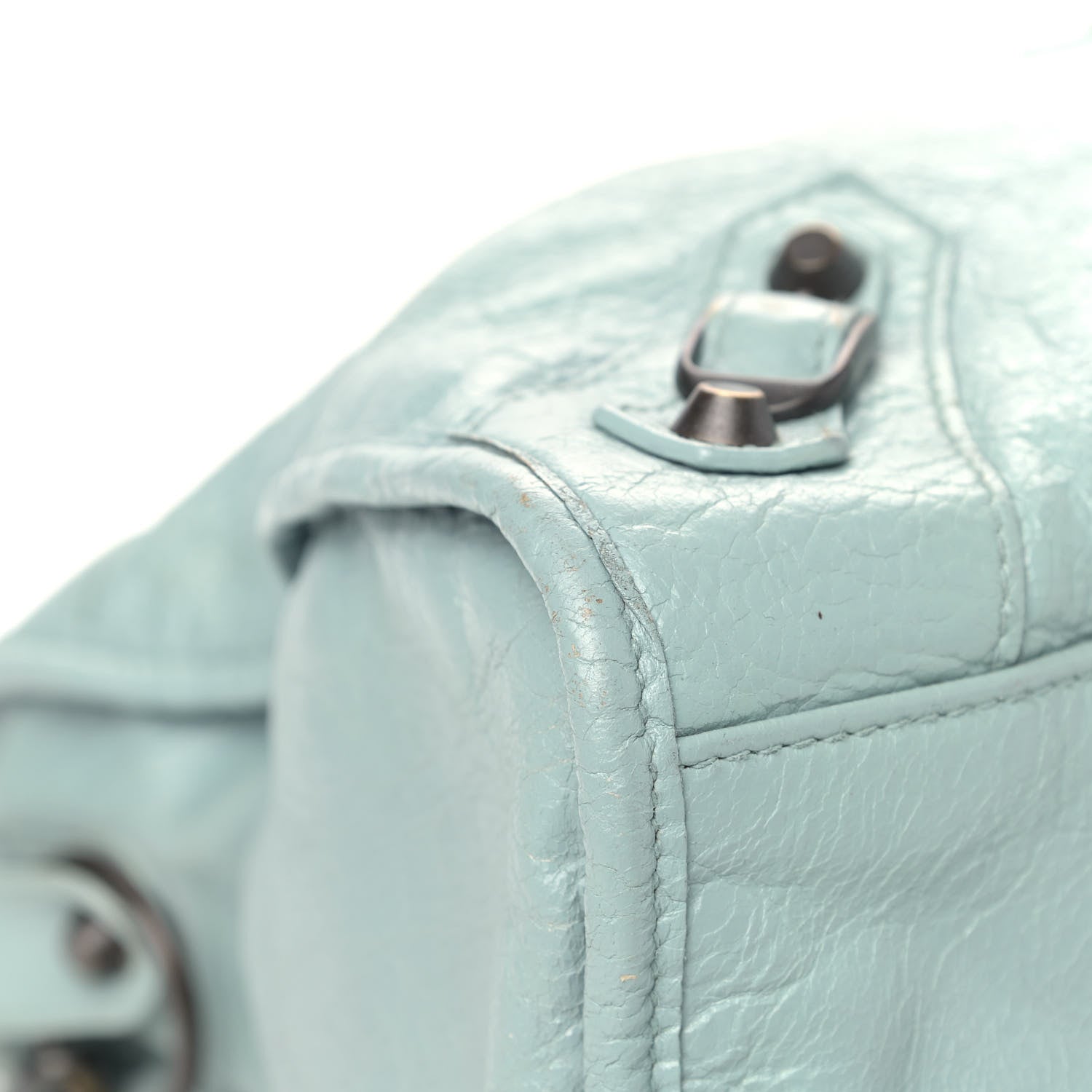Balenciaga Agneau Classic Hardware City Bleu Acier Ciel 12 of 14