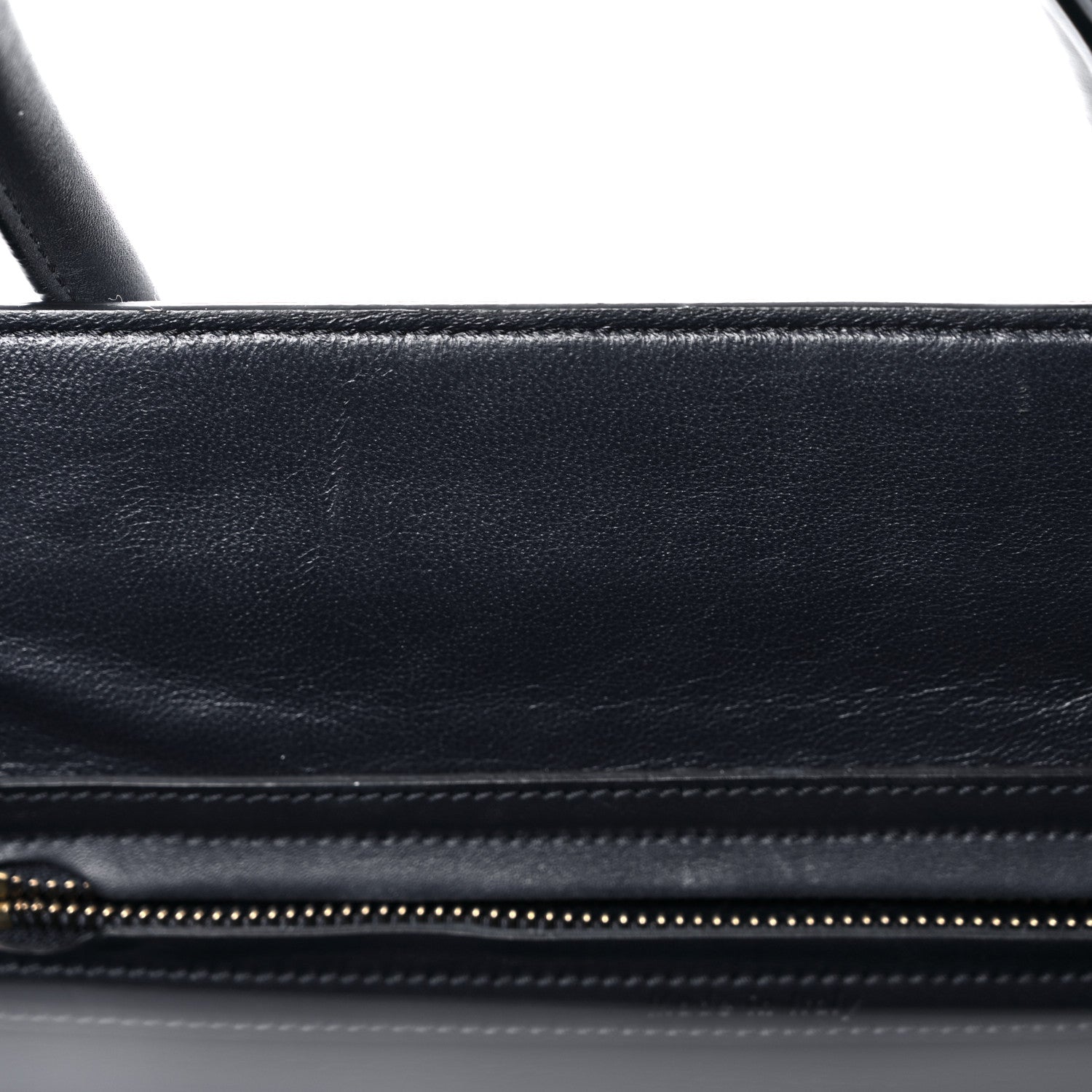 Celine Crocodile Embossed Calfskin Medium Phantom Luggage Navy Blue 11 of 25