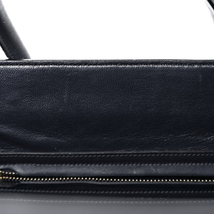 Celine Crocodile Embossed Calfskin Medium Phantom Luggage Navy Blue 11 of 25