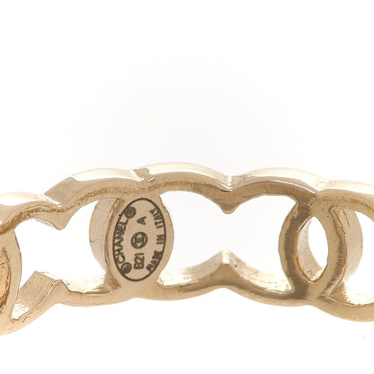 Chanel Metal CC Ring 54 6.75 Gold 4 of 5