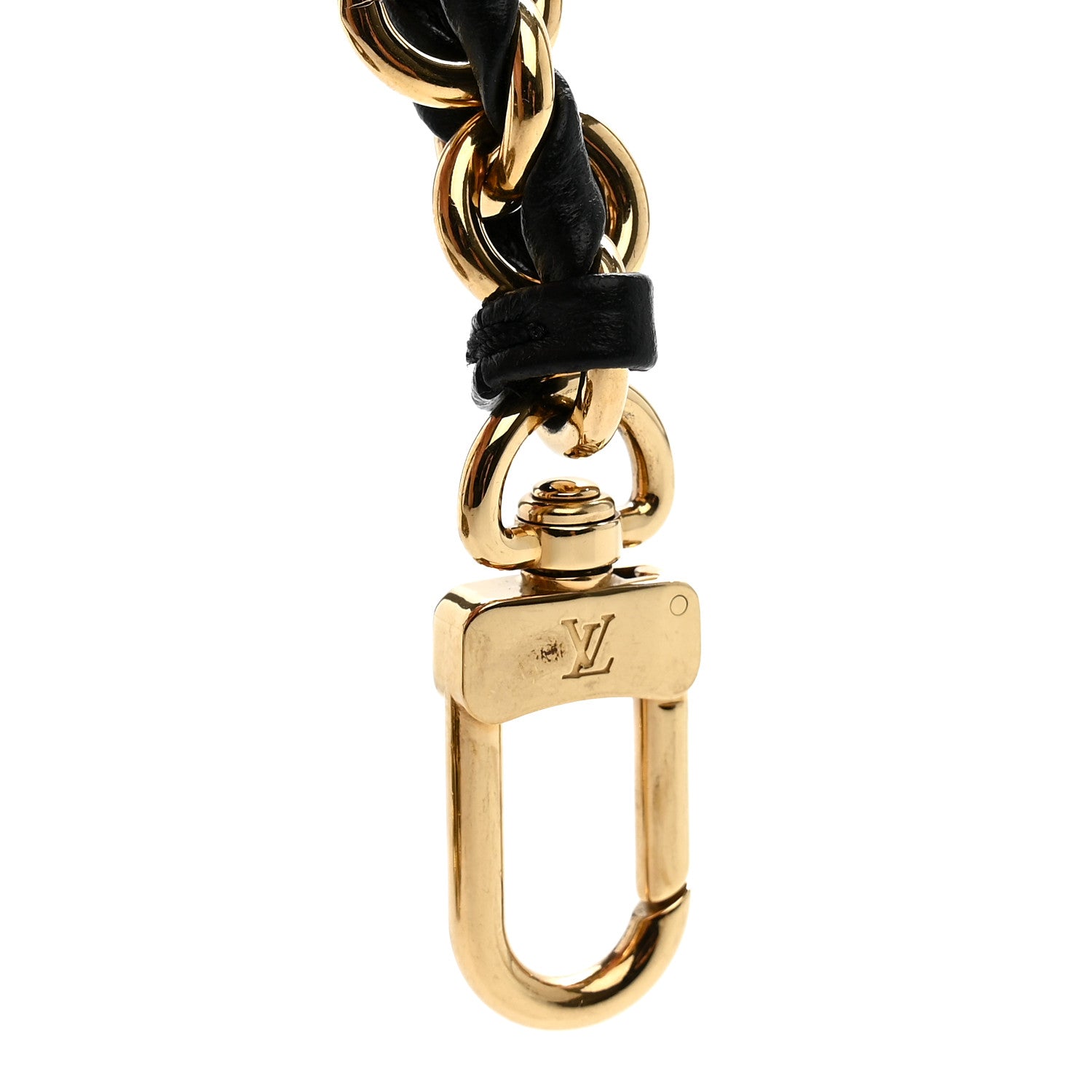 Louis Vuitton Calfskin Vanity Chain Pouch Shoulder Strap Black Gold 3 of 3