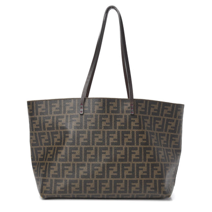 Fendi Zucca Spalmati Medium Roll Tote Tobacco Fuxia 1 of 10