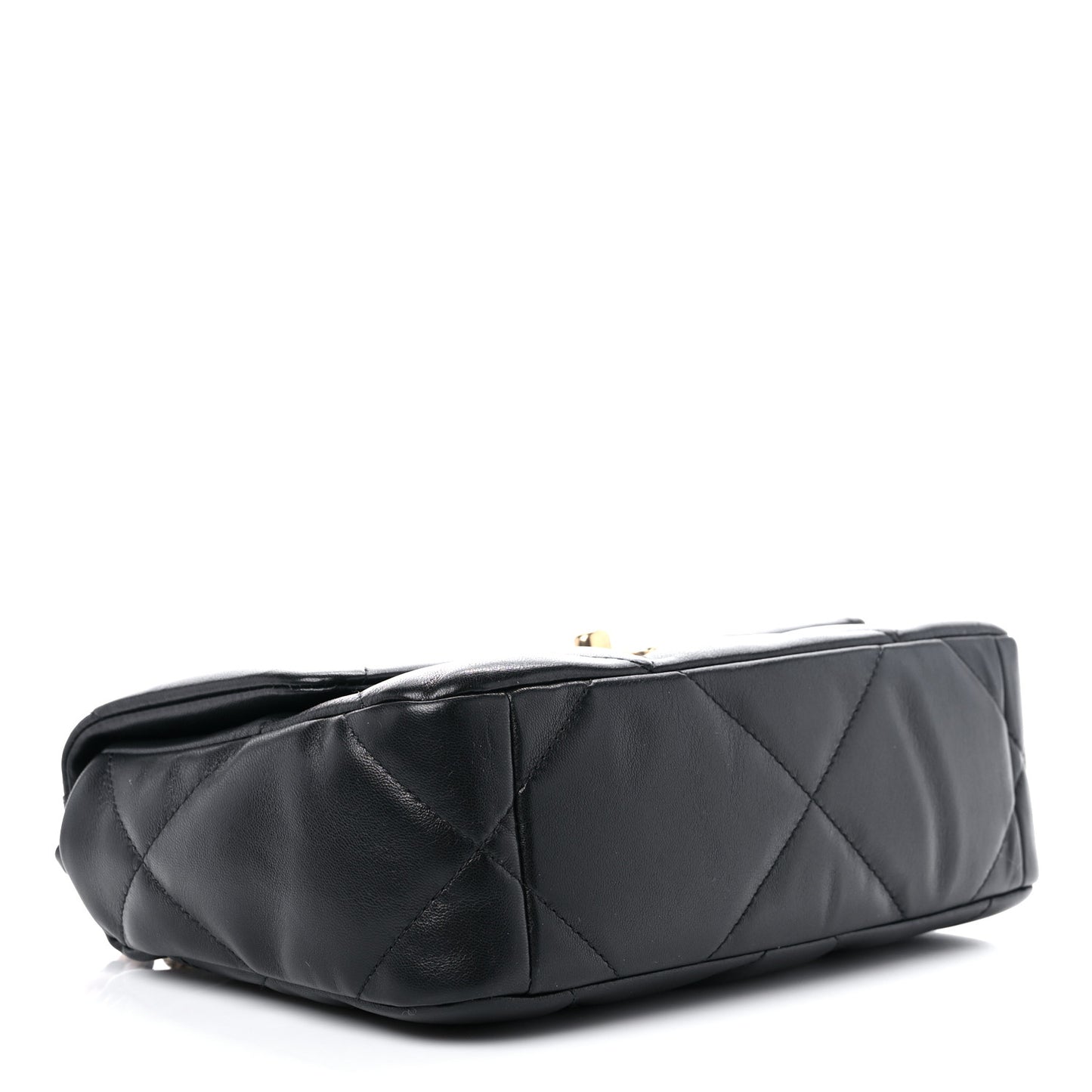 Lambskin Quilted Medium Chanel 19 Flap Black