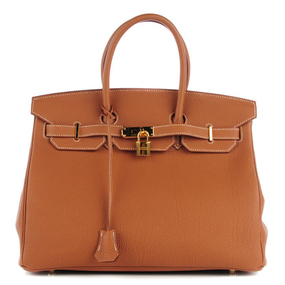 Hermes Togo Birkin 35 Gold 1 of 16