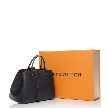 Louis Vuitton Empreinte Montaigne GM Marine Rouge 9 of 9