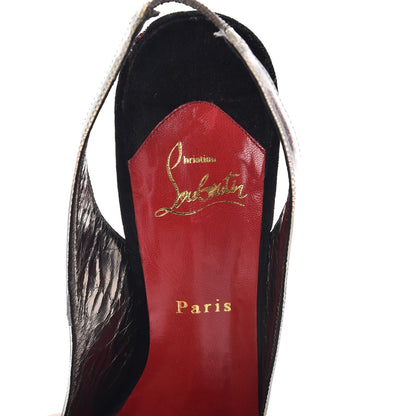 Christian Louboutin PVC Velvet Winter Trash 150 Pumps 41 Black 9 of 13