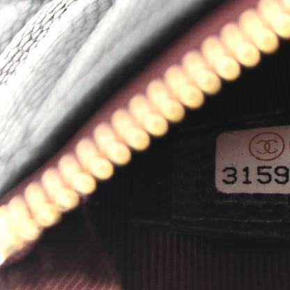 Chanel Caviar Quilted Small Cosmetic Case Black 7 of 8