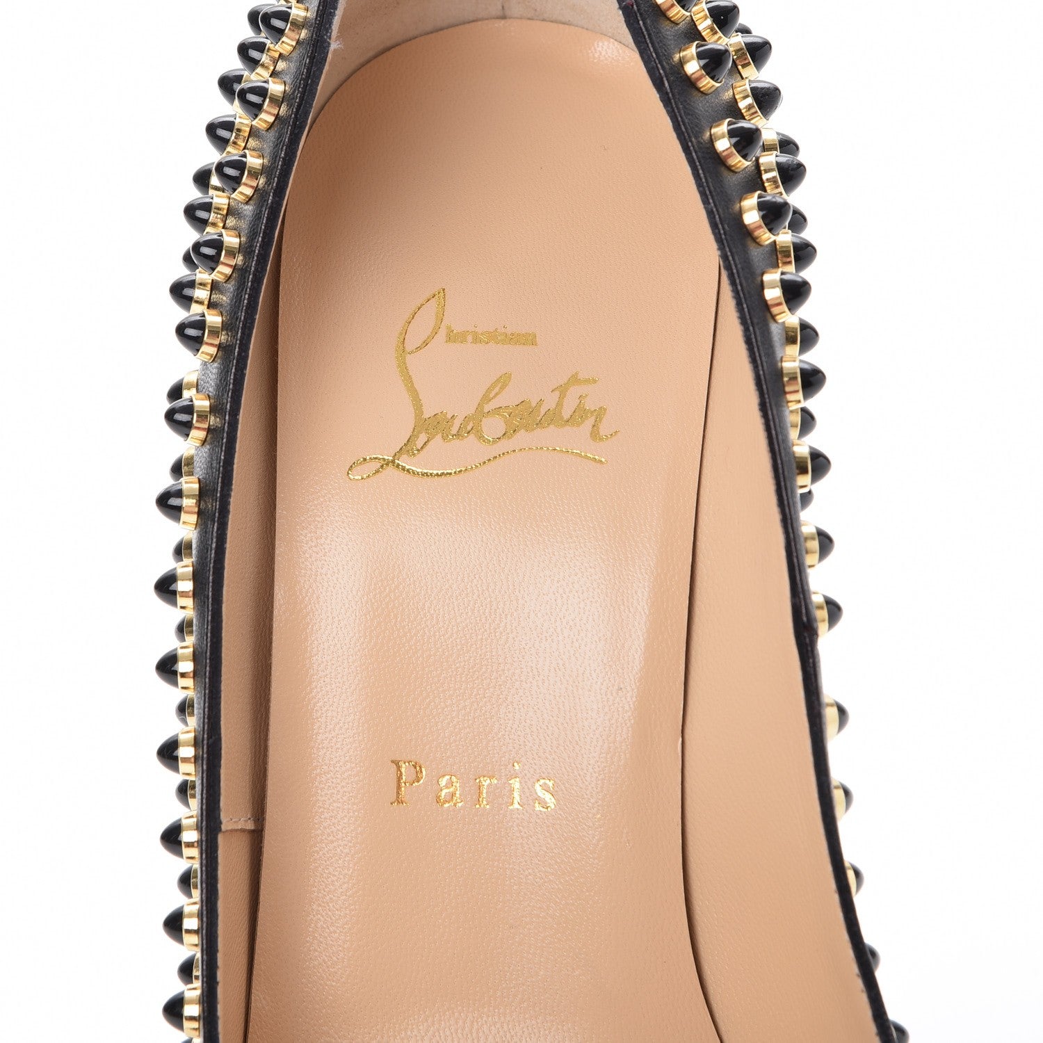 Christian Louboutin Kid Watersnake Lady Peep Cabo 150 Pumps 39.5 Black 7 of 9