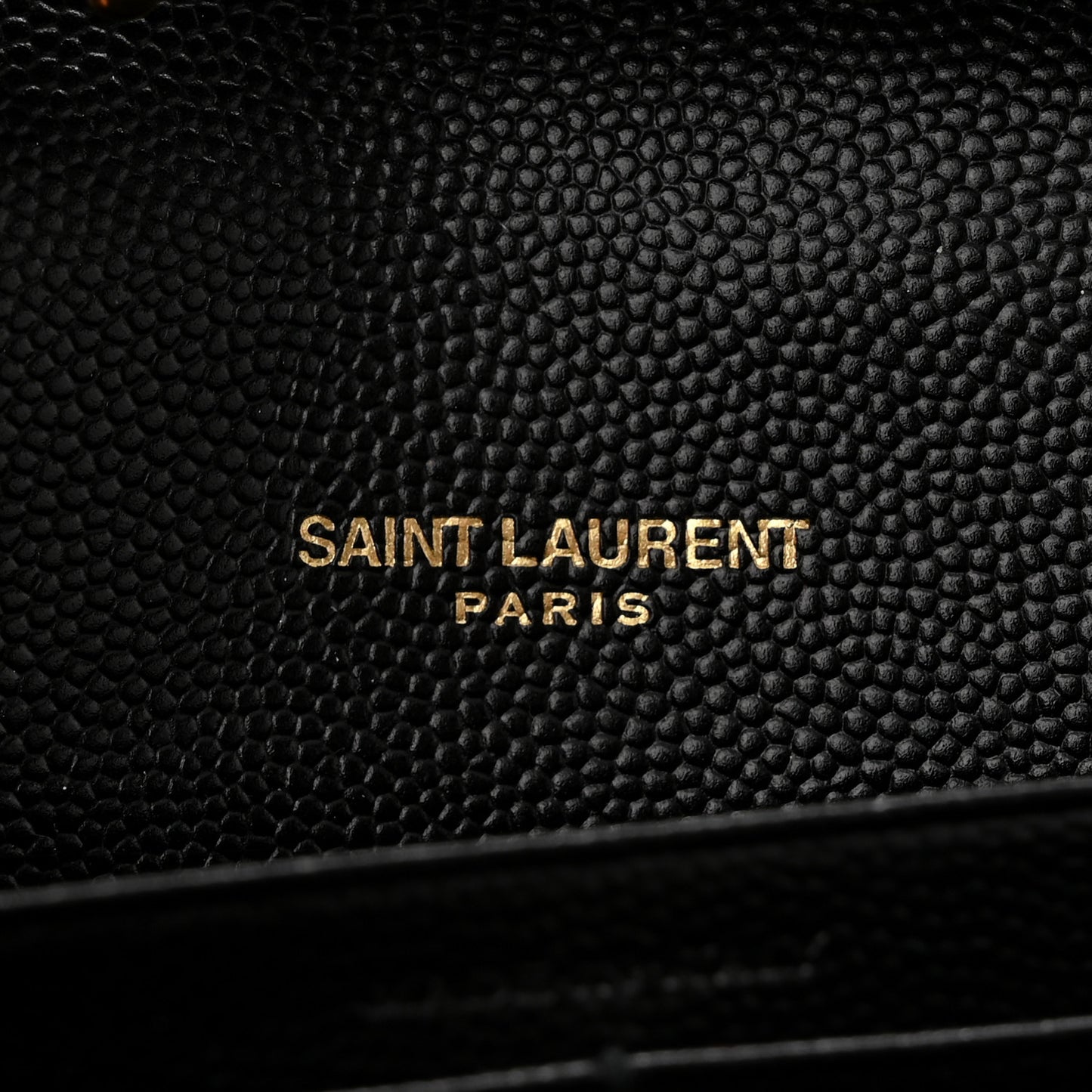 Grain De Poudre Matelasse Chevron Monogram Chain Wallet Black