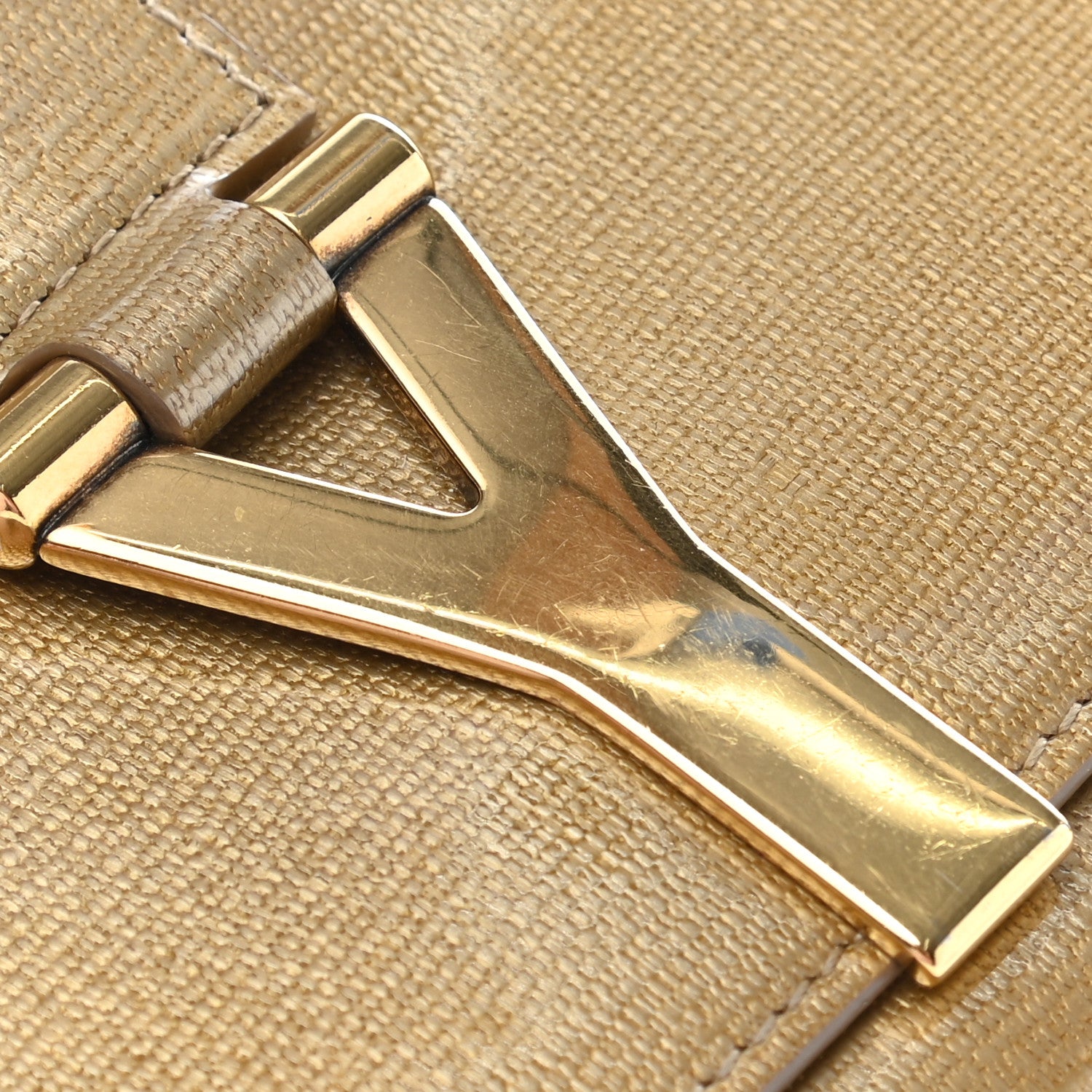 Saint Laurent Textured Patent Classic Y Ligne Clutch 9 of 9