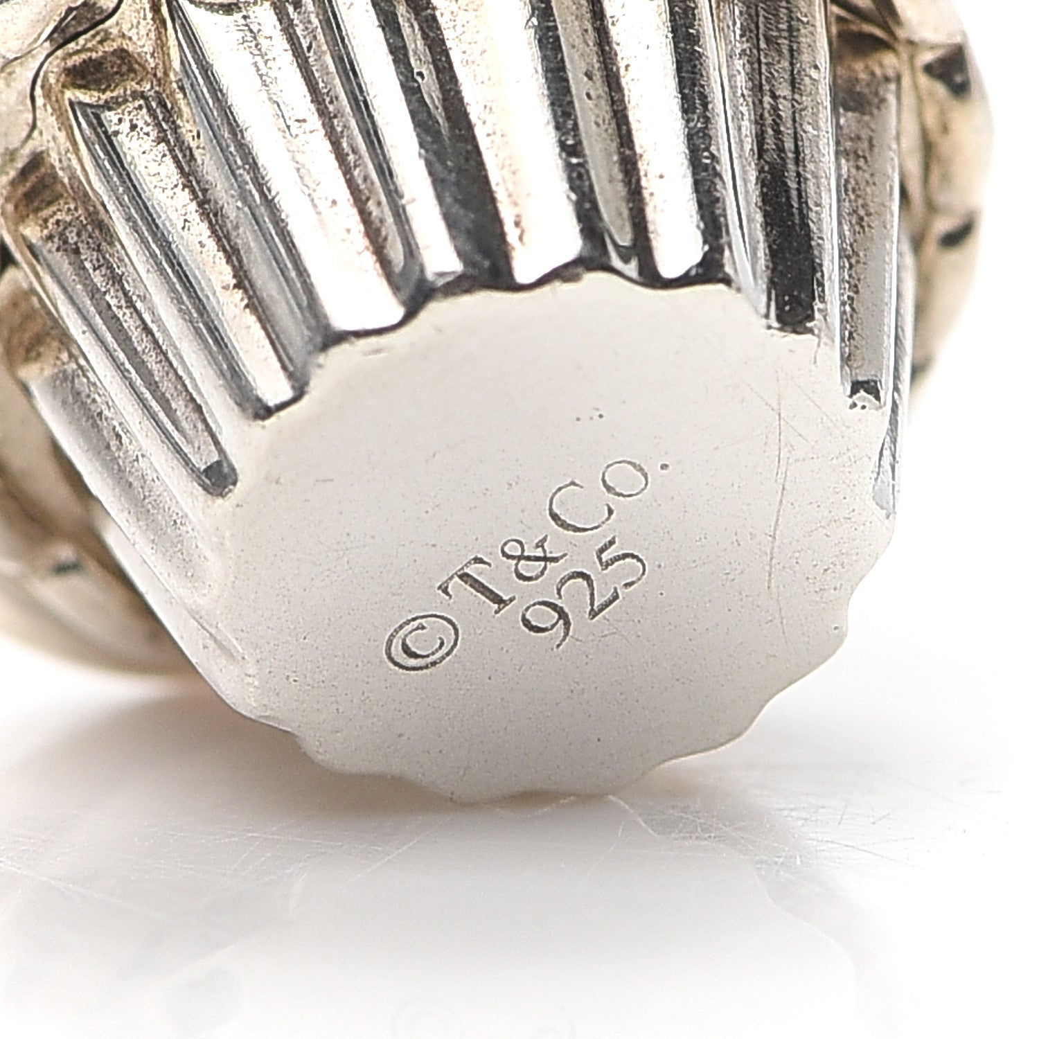 Tiffany Sterling Silver Enamel Cupcake Charm 3 of 3
