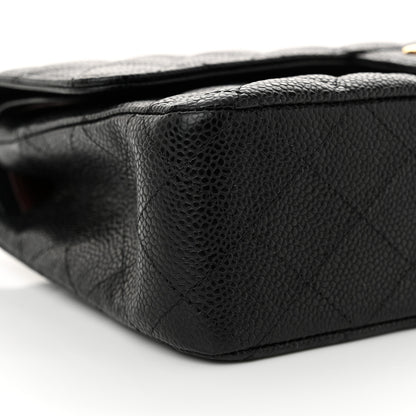 Chanel Caviar Quilted Medium Double Flap Black 9 of 10