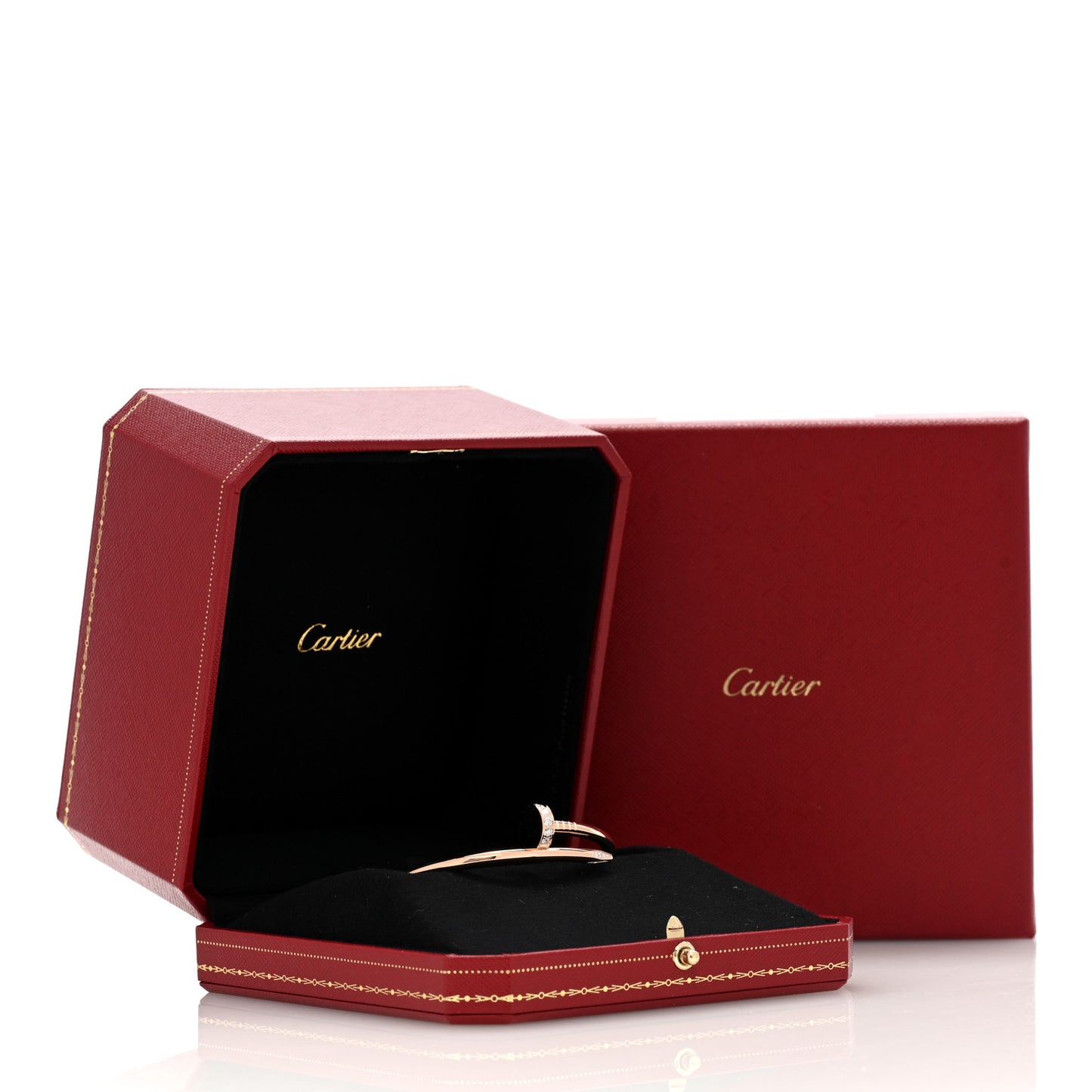 18K Pink Gold Diamond Juste Un Clou Bracelet 16