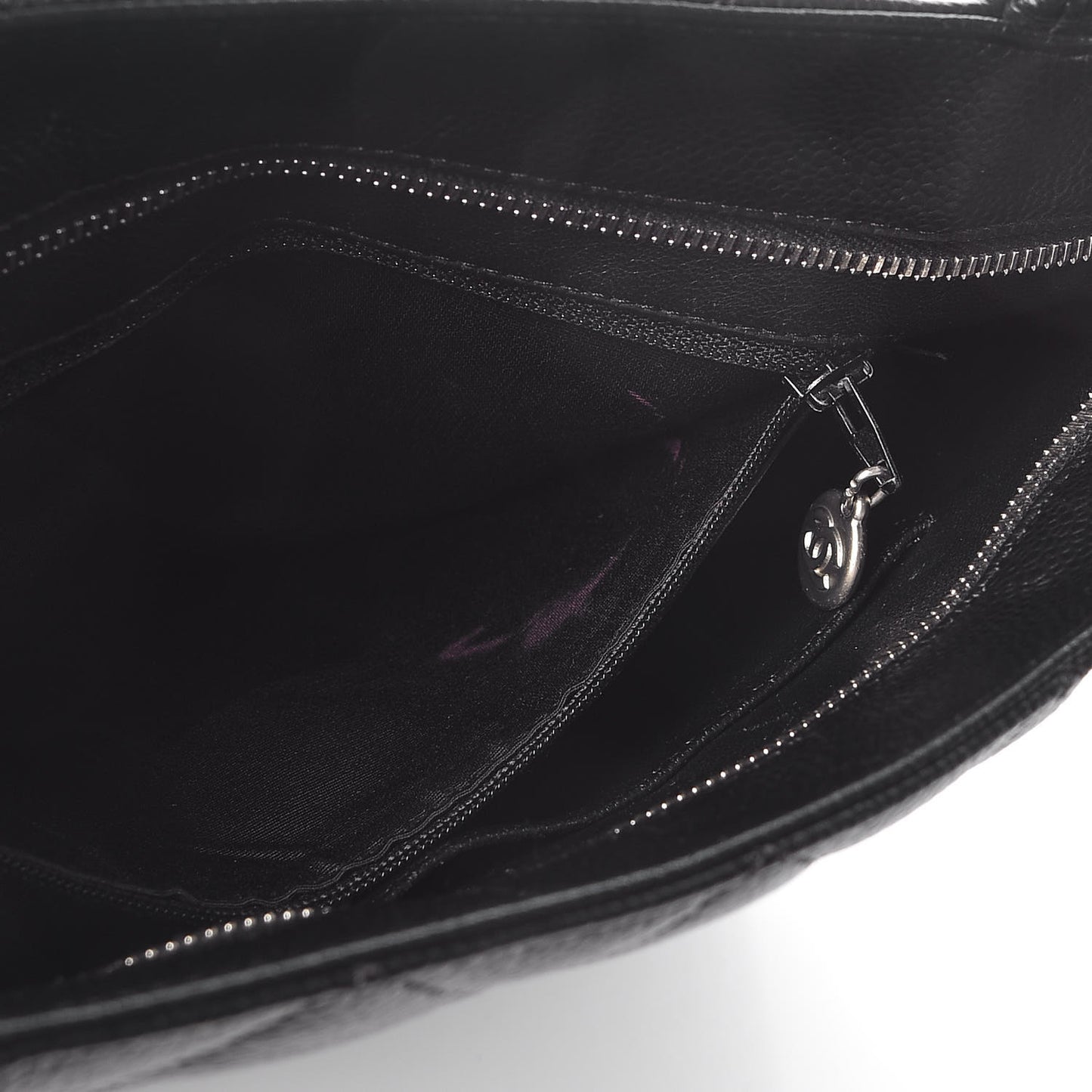Caviar Quilted Medallion Tote Black