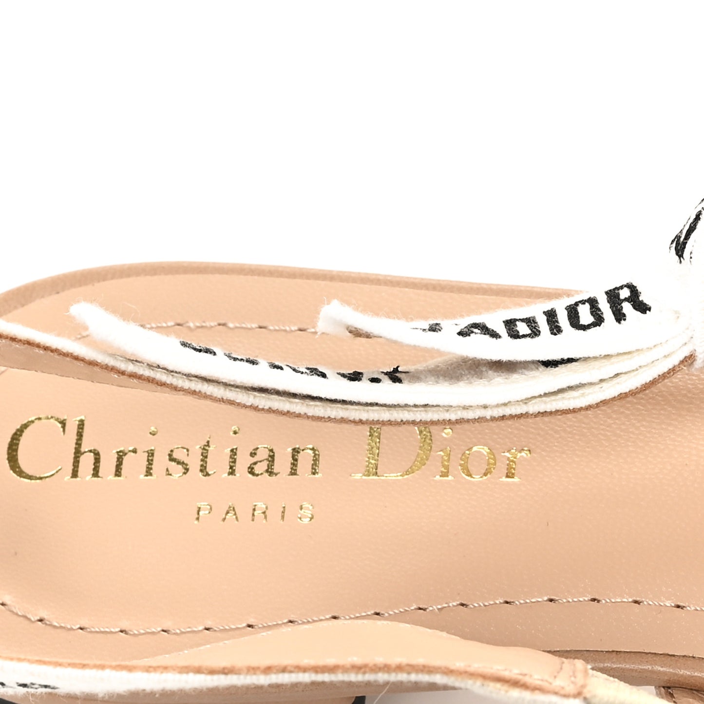 Technical Canvas Ribbon J'Adior Slingback Ballet Flats 39 Powder Nude