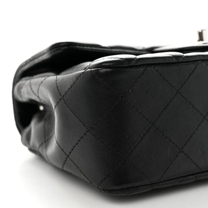 Chanel Lambskin Quilted Mini Rectangular Flap Black 8 of 14