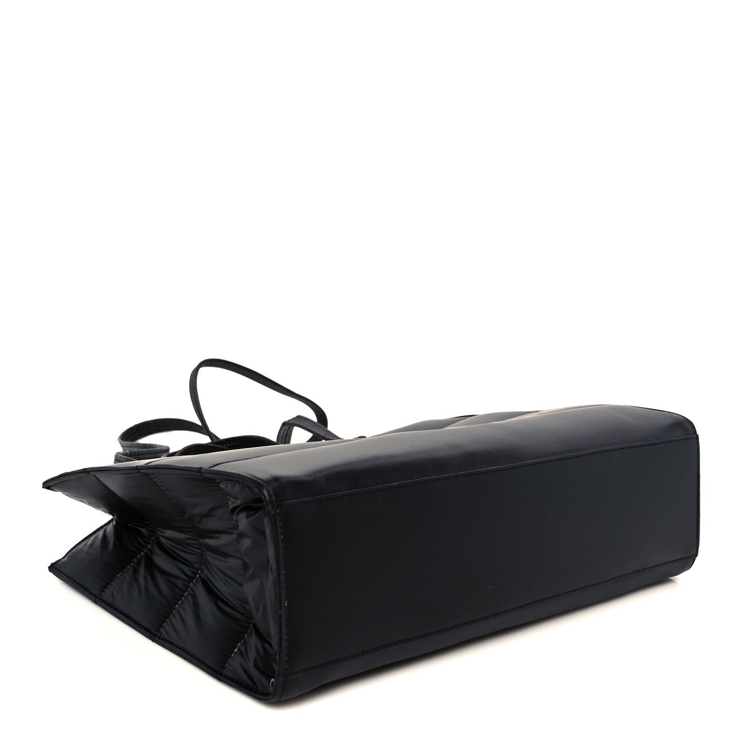 x MOOSE KNUCKLES Nylon Quilted Medium Shopping Bag Black