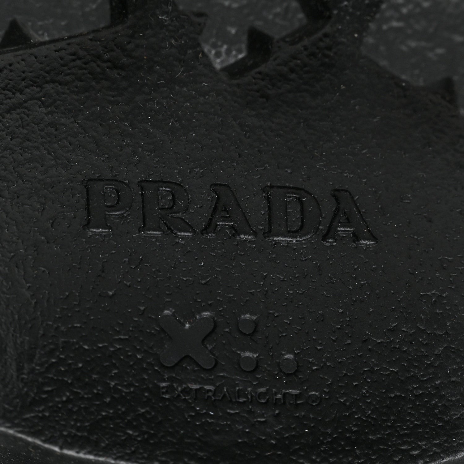 Prada Spazzolato Rois Nylon Metal Triangle Logo Monolith Pouch Pocket 55mm Boots 38 Black 7 of 8