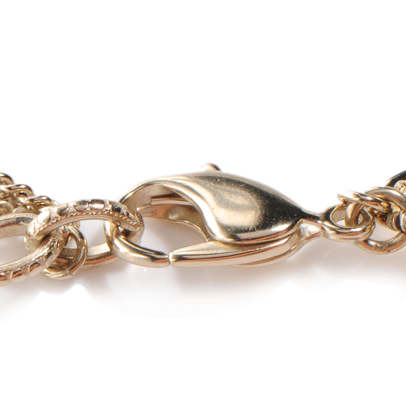 Pearl CC Long Necklace Gold