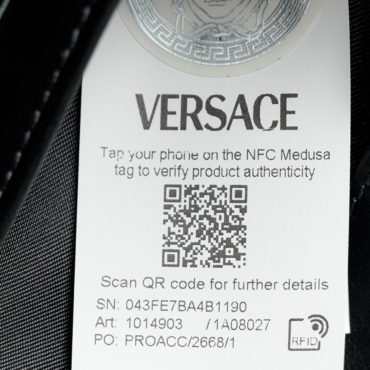 Versace Calfskin Cargo Modular Messenger Bag Black 8 of 22