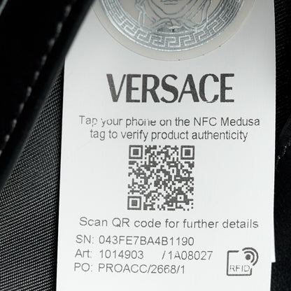 Versace Calfskin Cargo Modular Messenger Bag Black 8 of 22