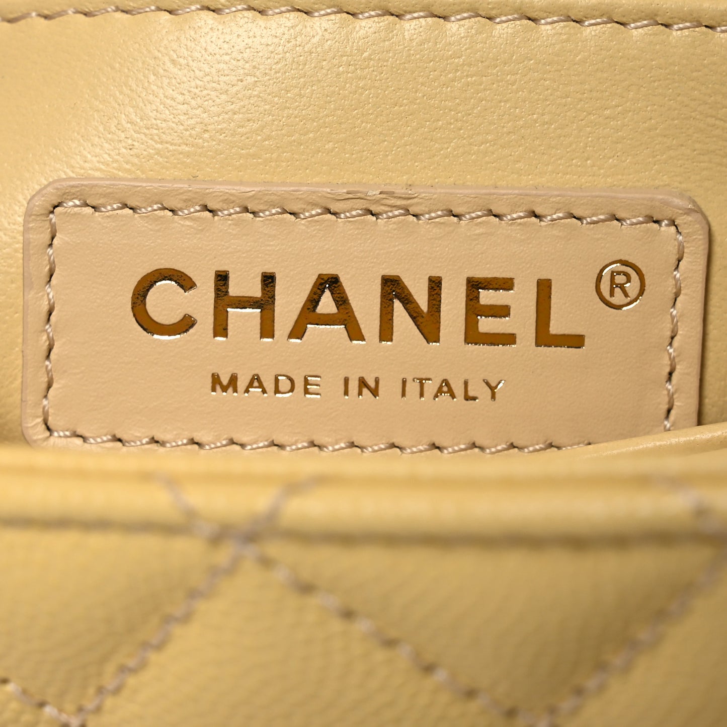 Caviar Quilted Mini Coco Handle Flap Yellow