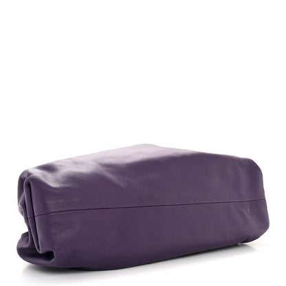 Bottega Veneta Smooth Butter Calf The Pouch Oversized Clutch Raisin 4 of 11