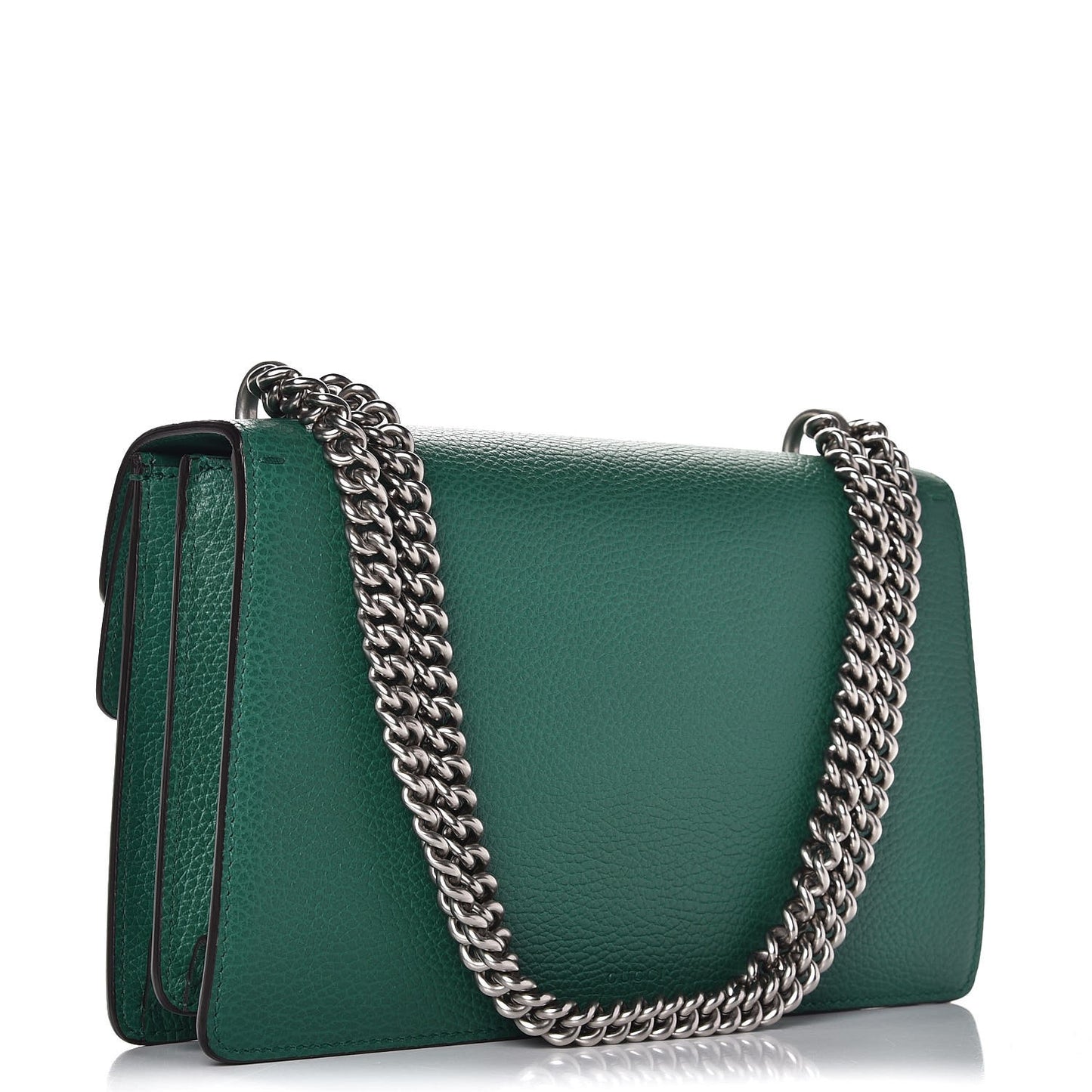 Pebbled Calfskin Small Dionysus Shoulder Bag Emerald