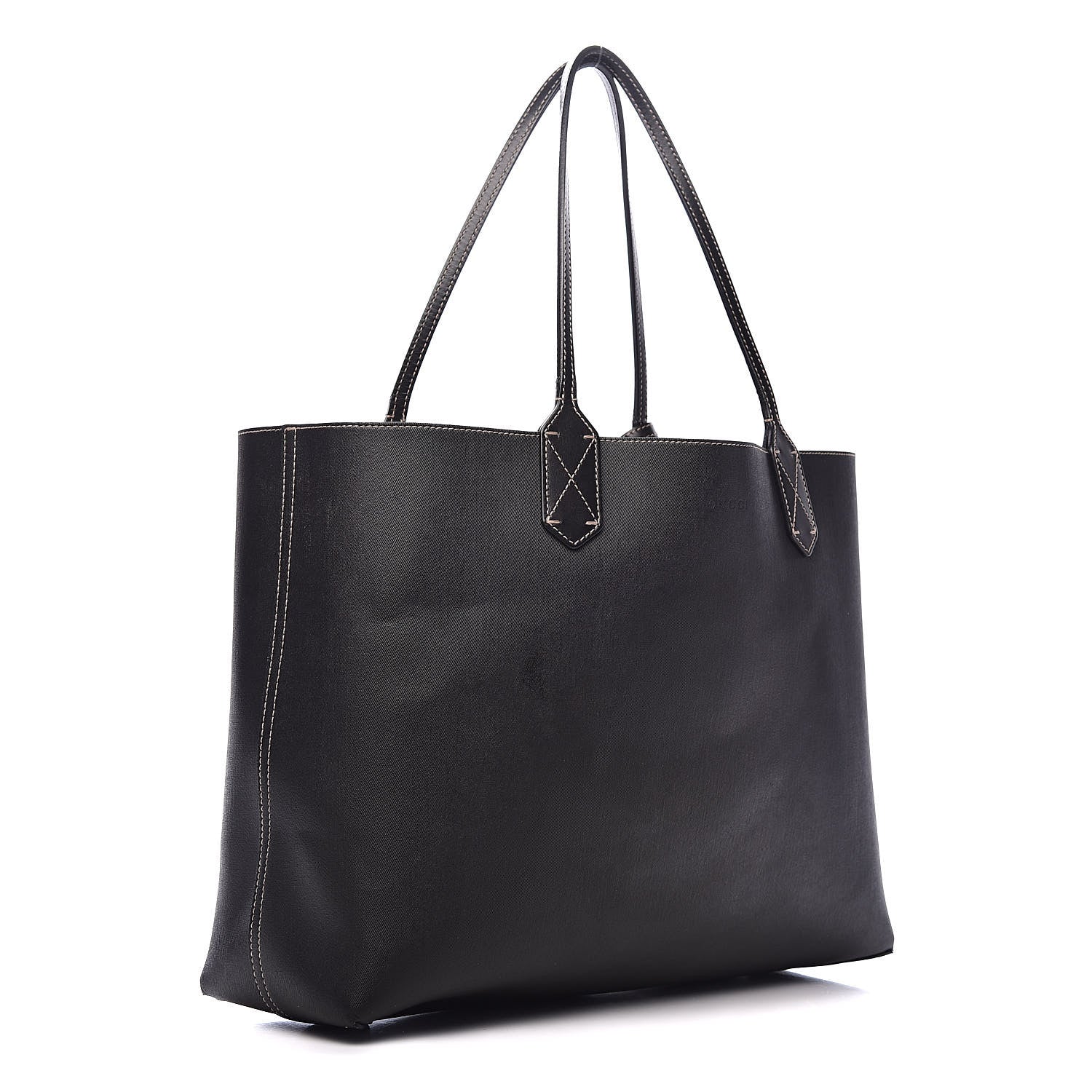 Gucci Calfskin GG Supreme Monogram Medium Reversible Tote Black 5 of 16
