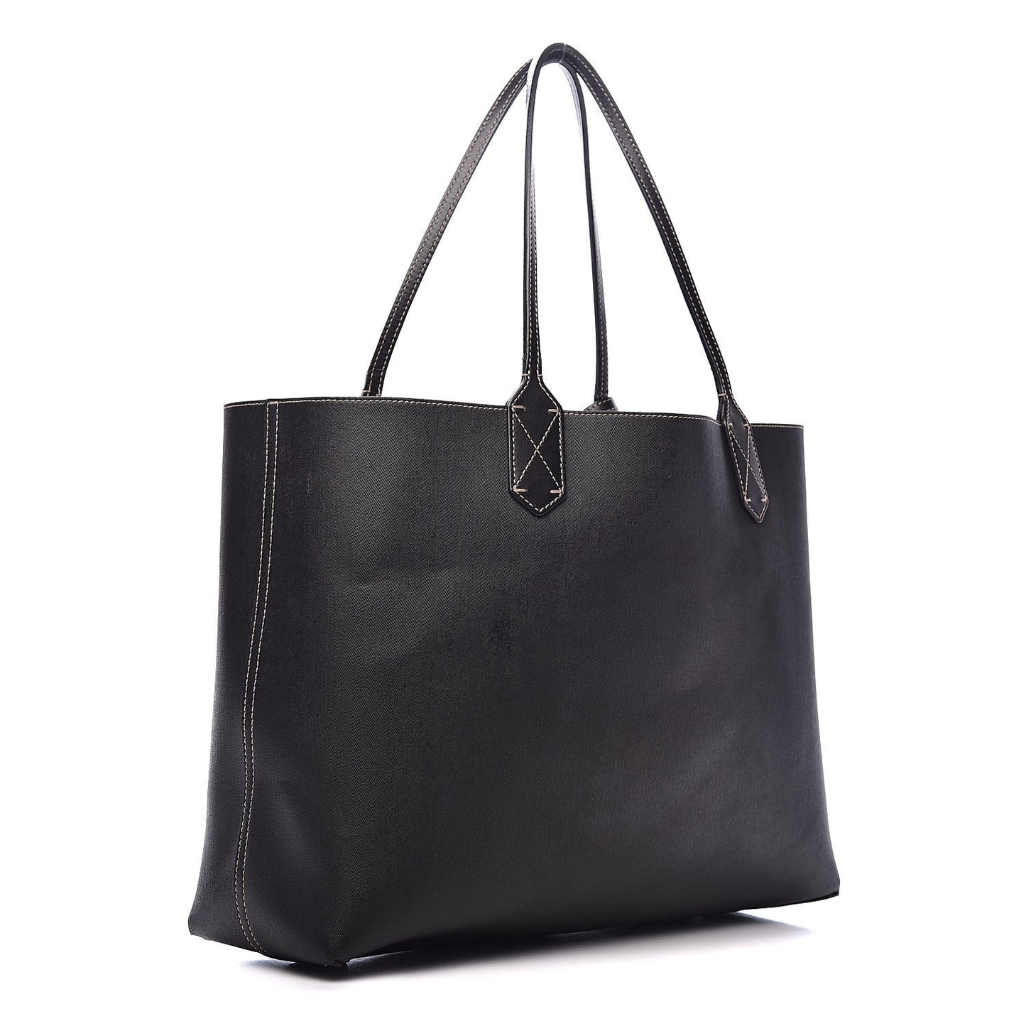 Calfskin GG Supreme Monogram Medium Reversible Tote Black